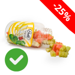 Mini misie LIGHT żujki fiolka 200 g bez dodatku cukru