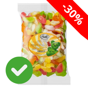 Żelki Lody Strawberry (w kształcie lodów) 1 kg w opakowaniu foliowym