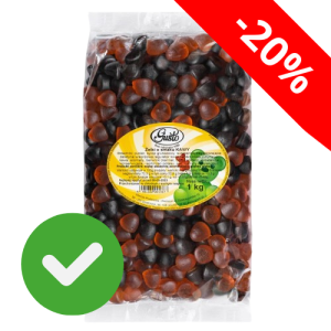 Żelki o smaku kawy (kawowe) 1 kg w opakowaniu foliowym