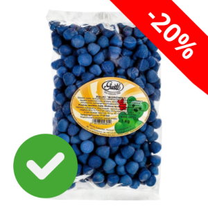 Żelki Borówki 1 kg w opakowaniu foliowym