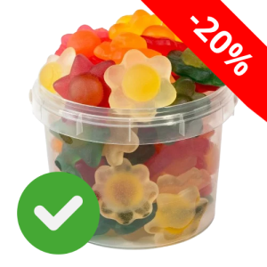 Żelki Kwiatki Kwiaty w kształcie kwiatów 450 g