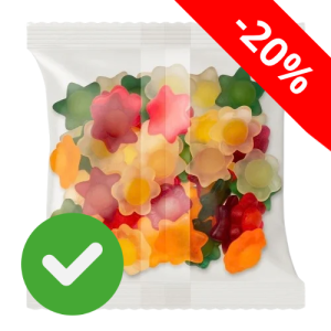Żelki Kwiatki w kształcie kwiatów 500 g