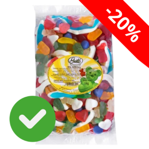 MIX żelków 1 kg w opakowaniu foliowym