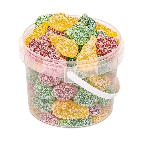 Otwarte opakowanie kwaśnych żelków Gusto